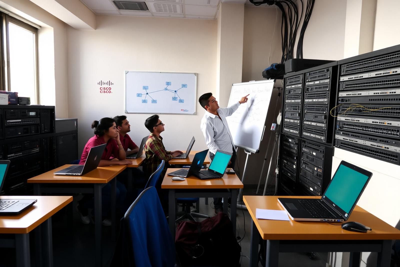 Networking class in progress at Gateway IT Solutions